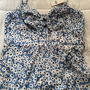 Anthropologie floral jumpsuit